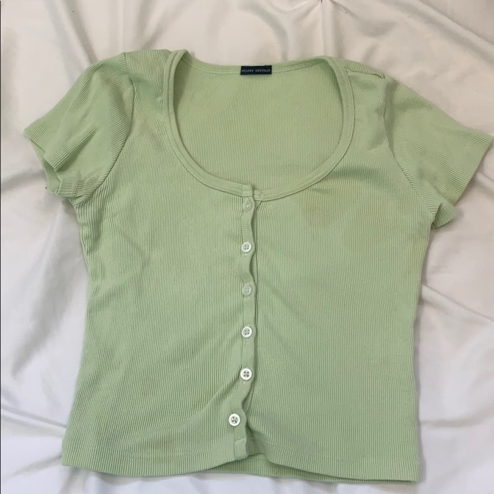 Green Brandy melville zelly top